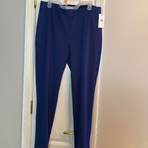Chaus Womens Basic Legging Zip Ankle Blue Size L